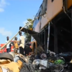 Metro Mass bus catches fire with parcels of suspected ‘marijuana’, acid on board [Video]